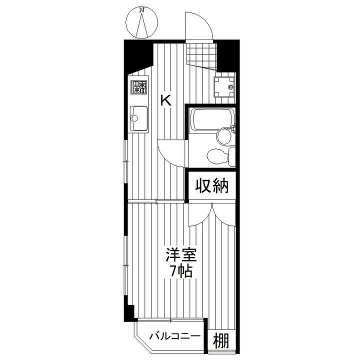 東京都世田谷区赤堤2(マンション)の賃貸物件の間取り