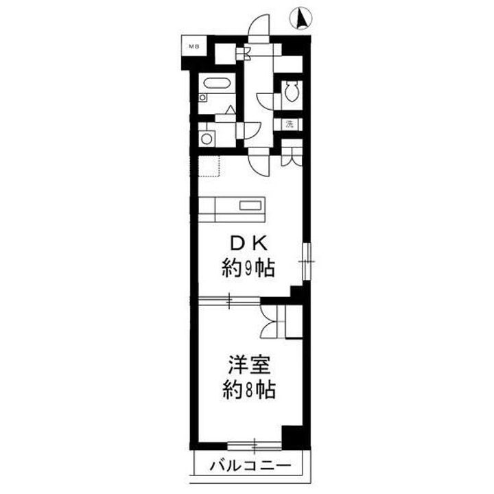 東京都荒川区町屋2(マンション)の賃貸物件の間取り