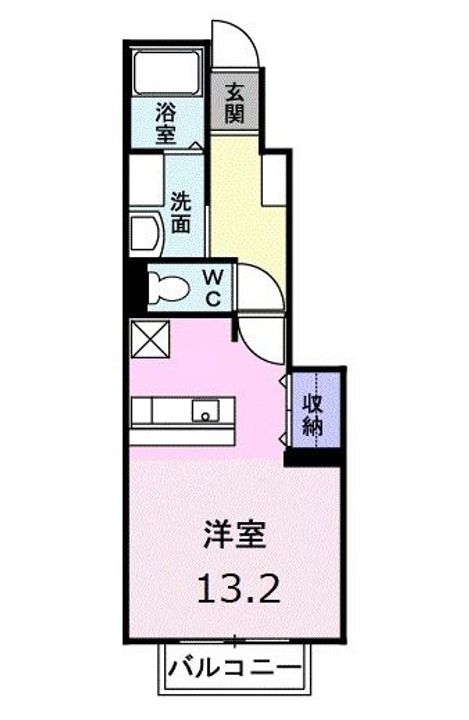 岐阜県岐阜市上土居1(アパート)の賃貸物件の間取り