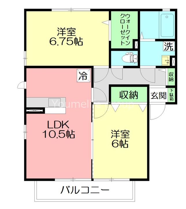 神奈川県伊勢原市神戸(アパート)の賃貸物件の間取り