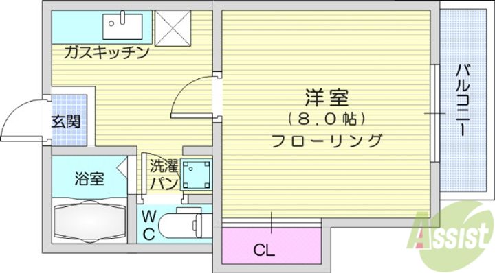 クレストヒルズの間取り