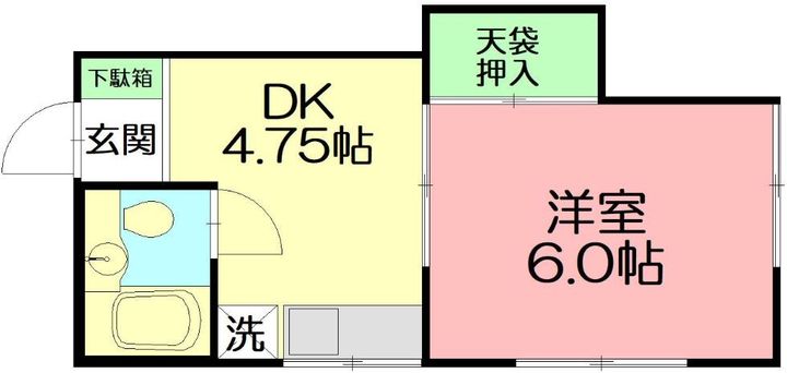 神奈川県伊勢原市桜台1(アパート)の賃貸物件の間取り
