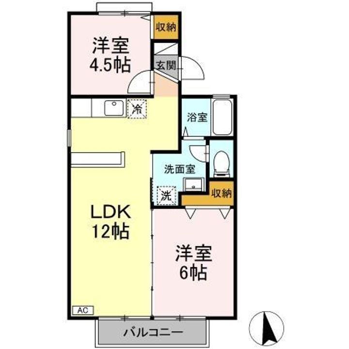 セジュール楠の間取り