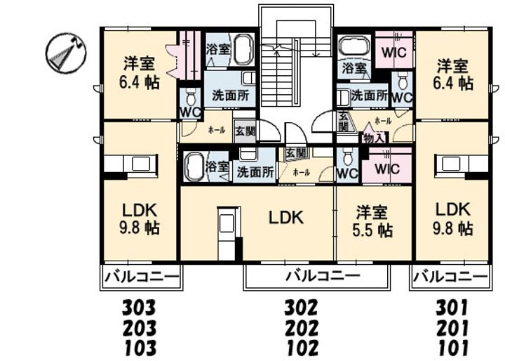 シャーメゾン小串の間取り