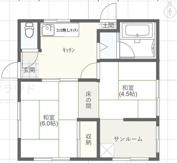 東京都東村山市野口町4(一戸建)の賃貸物件の間取り
