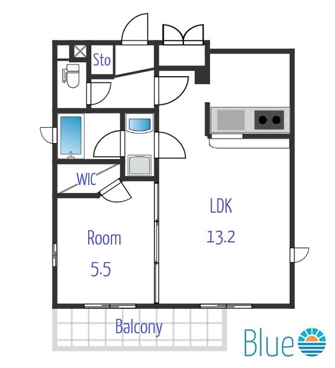 神奈川県藤沢市川名1の賃貸マンションの間取り