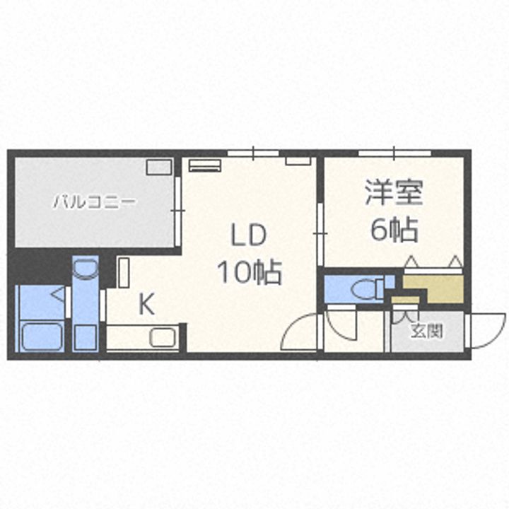 クラリス豊平Vの間取り