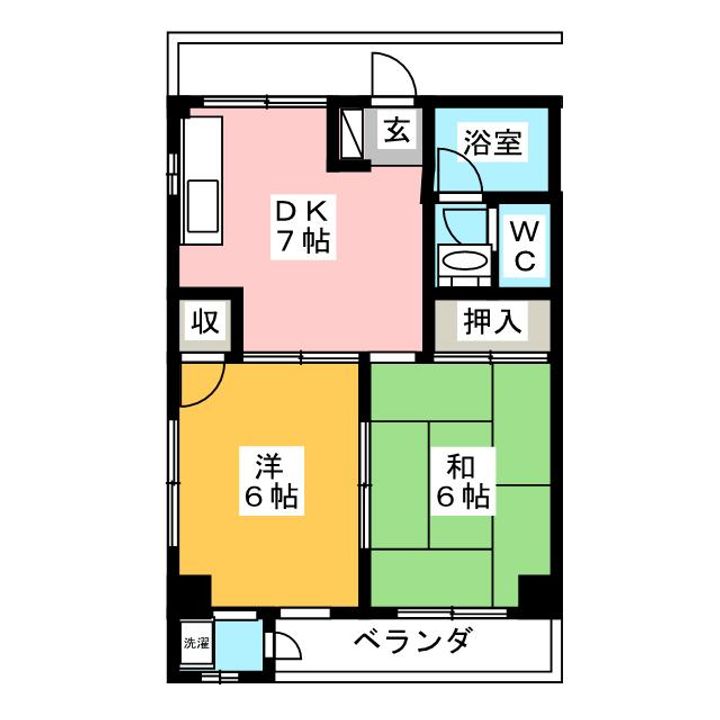田畑コーポの間取り
