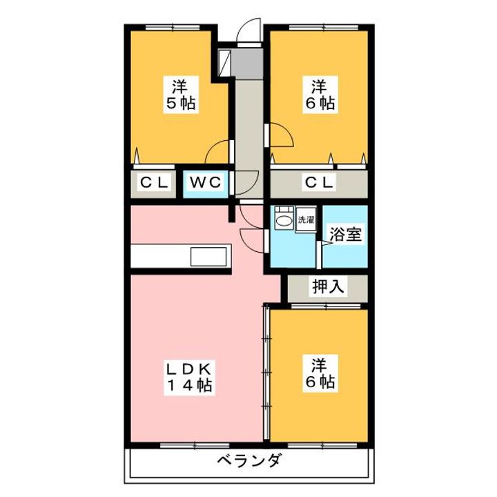 サニーコート富士の間取り