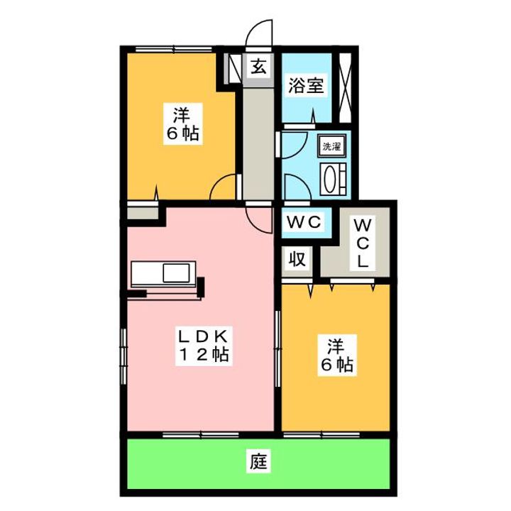 コーポウラザキの間取り