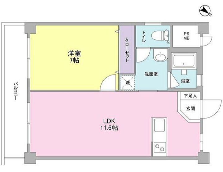 トラフィコ横浜の間取り