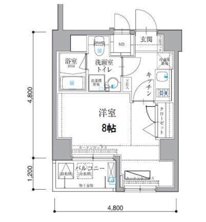 リヴシティ門前仲町の間取り