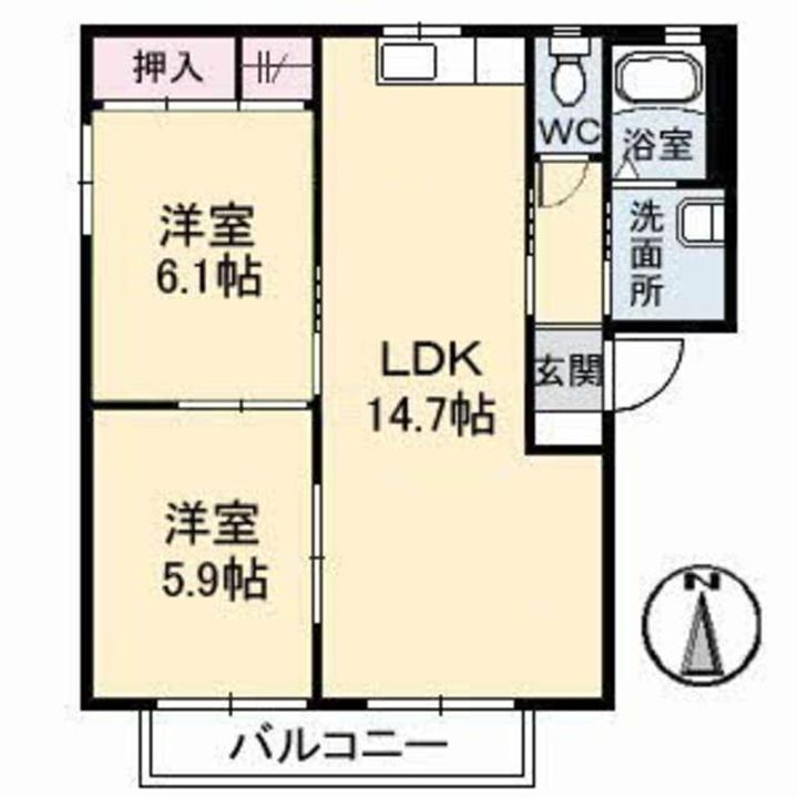 ファミールひらのやの間取り