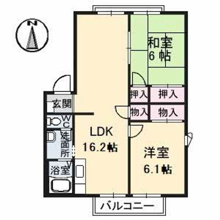 フレグランス中塚 A棟の間取り