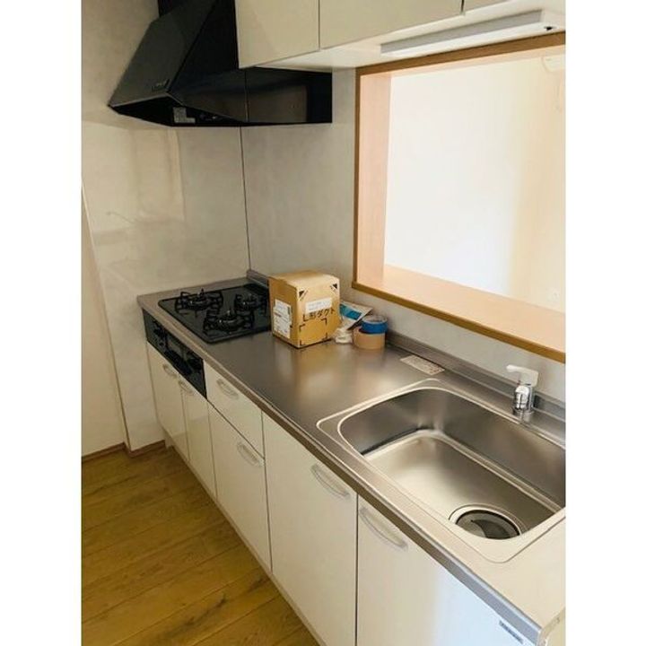 栃木県下野市川中子(アパート)の賃貸物件のキッチン