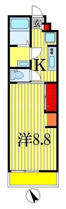 千葉県船橋市上山町1(マンション)の賃貸物件の間取り