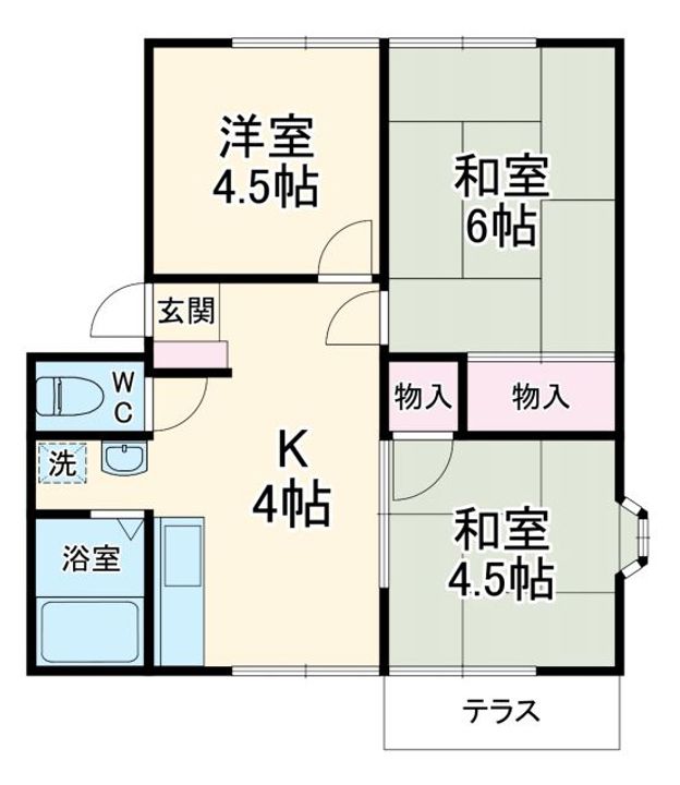 シミズハイツAの間取り