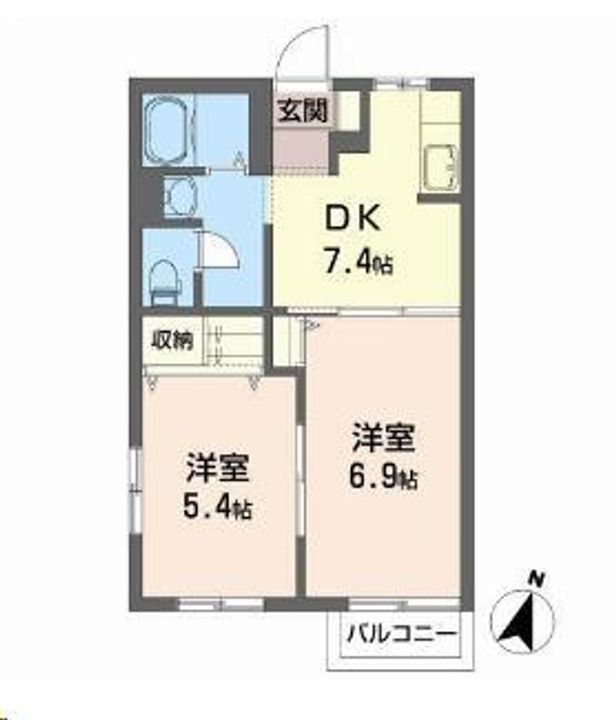 メゾンY・J Aの間取り