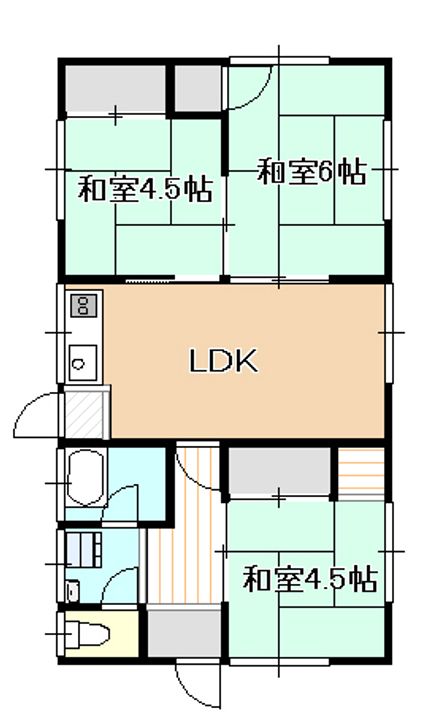 岡山県岡山市中区平井(一戸建)の賃貸物件の間取り