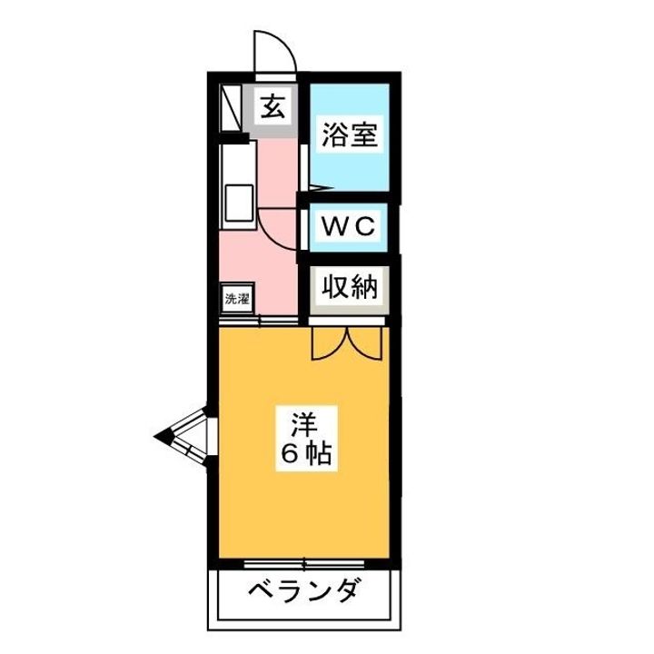 雅コーポAの間取り