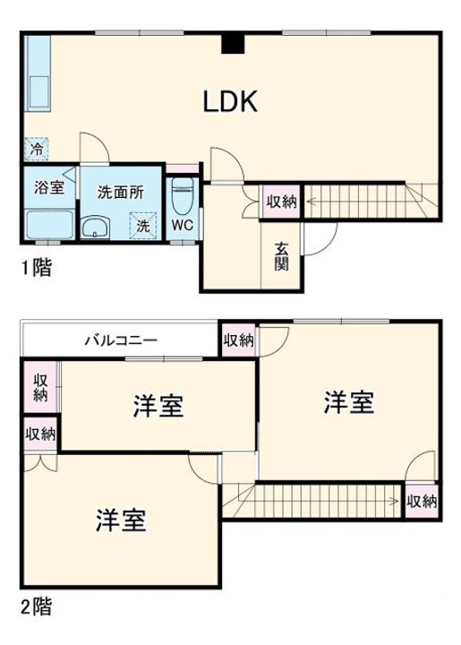 千葉県佐倉市上座(一戸建)の賃貸物件の間取り
