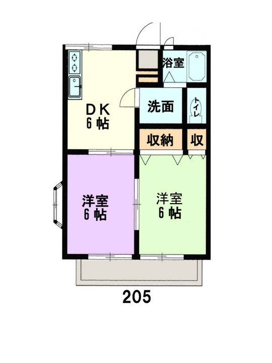 千葉県佐倉市上座(アパート)の賃貸物件の間取り