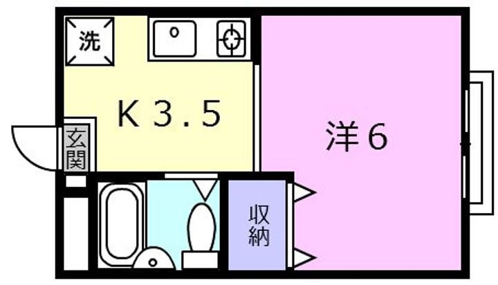 サテンドール草津の間取り
