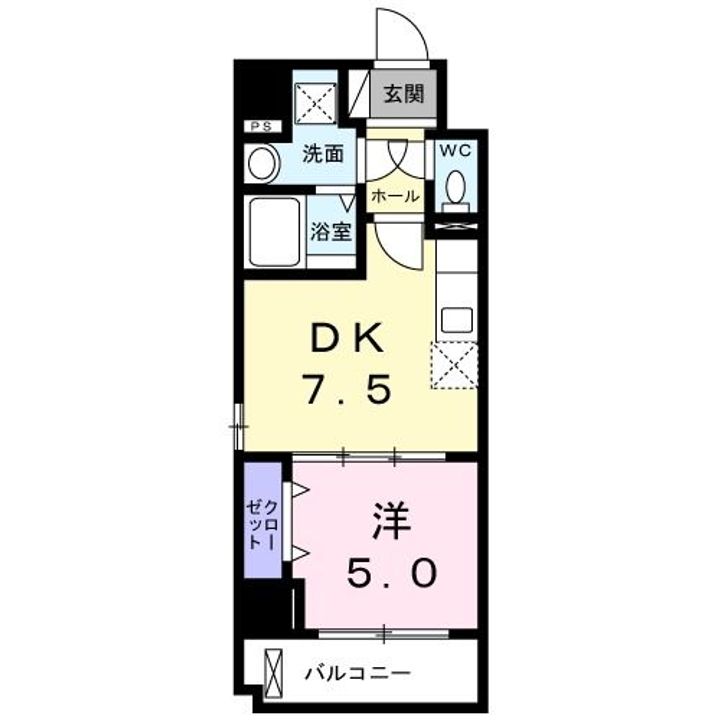 クリム岸里の間取り