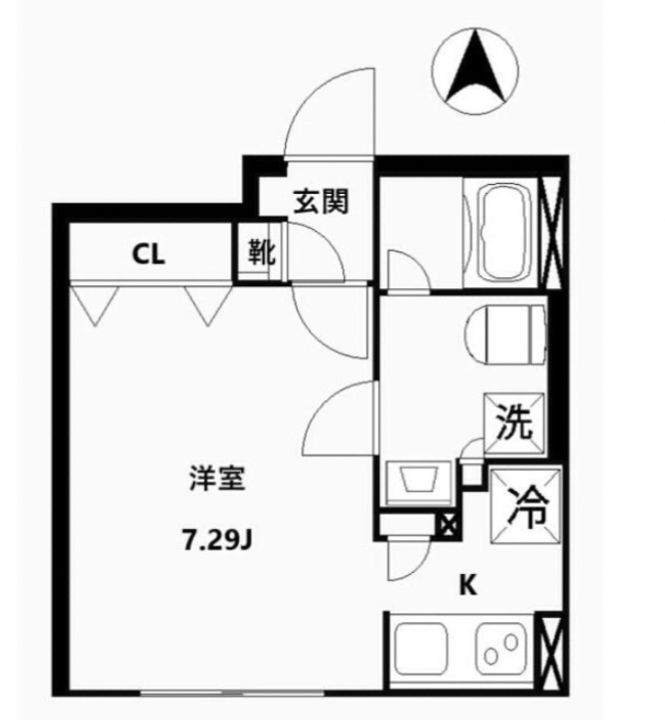 東京都新宿区高田馬場3(マンション)の賃貸物件の間取り