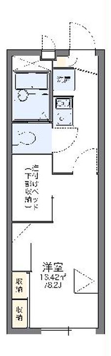 レオパレスアローンライフIIの間取り