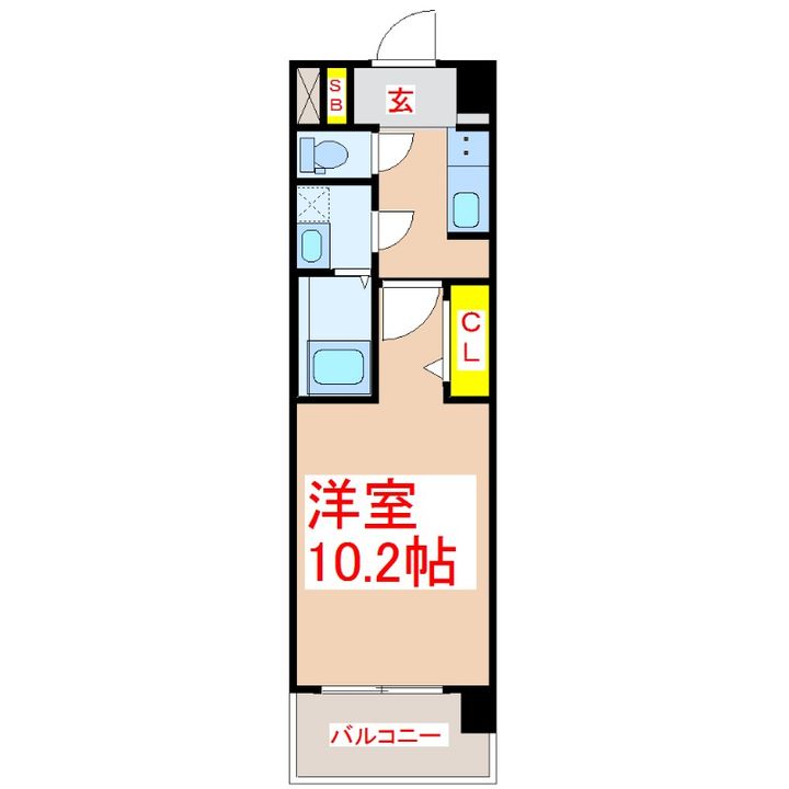 S-RESIDENCE新町Agogの間取り