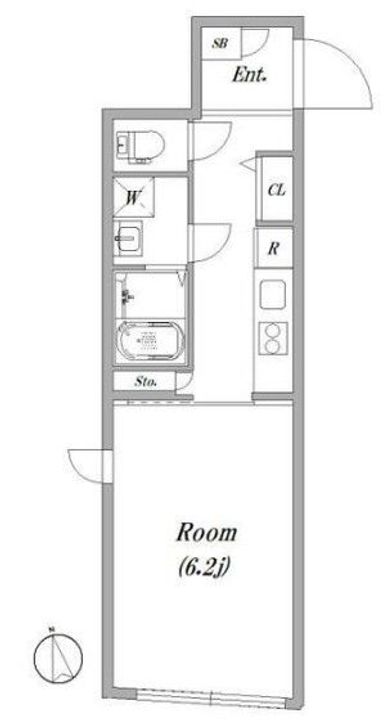 スマートヴィラ中延 参番館の間取り