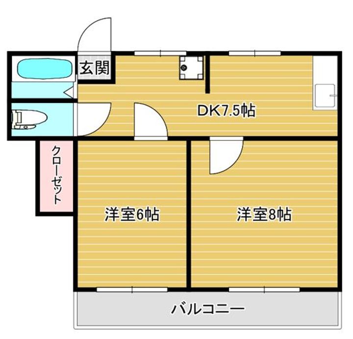 第一宍倉アパートの間取り