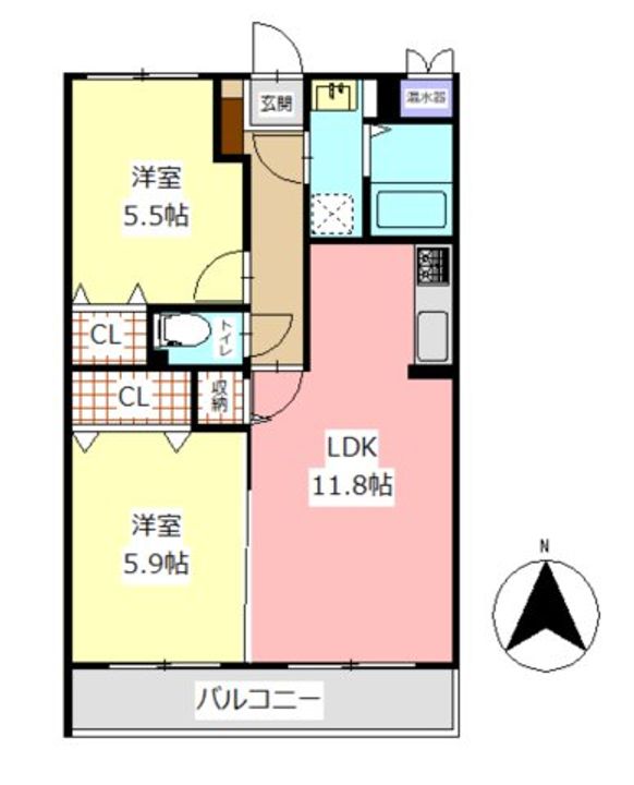 アーバンクレストIIIの間取り