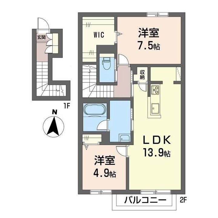 シャーメゾン レ・フレールVIの間取り