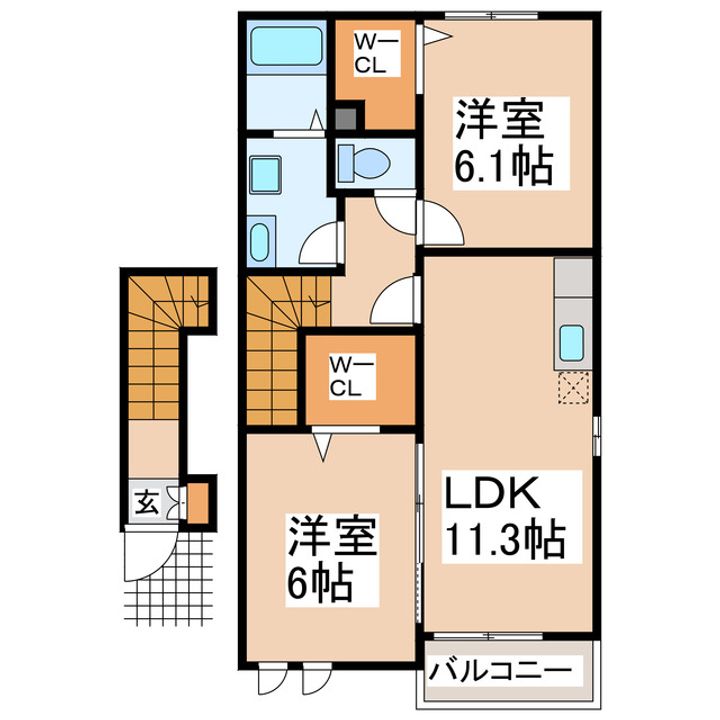 プリムローズIの間取り