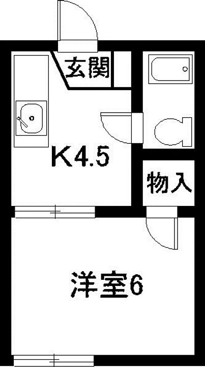 愛知県西尾市駒場町東山(アパート)の賃貸物件の間取り