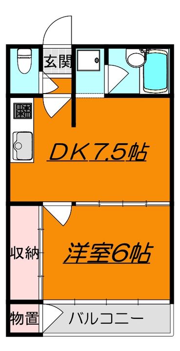 パークサイドBの間取り