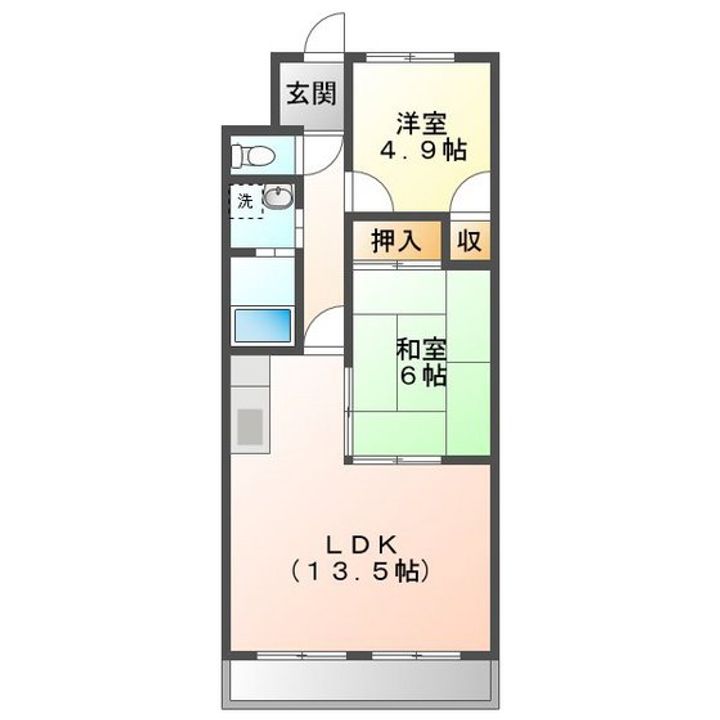 エクセル中川原の間取り