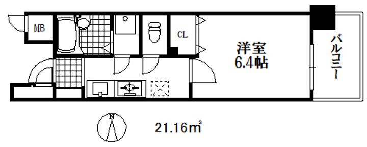 プレサンス新神戸の間取り