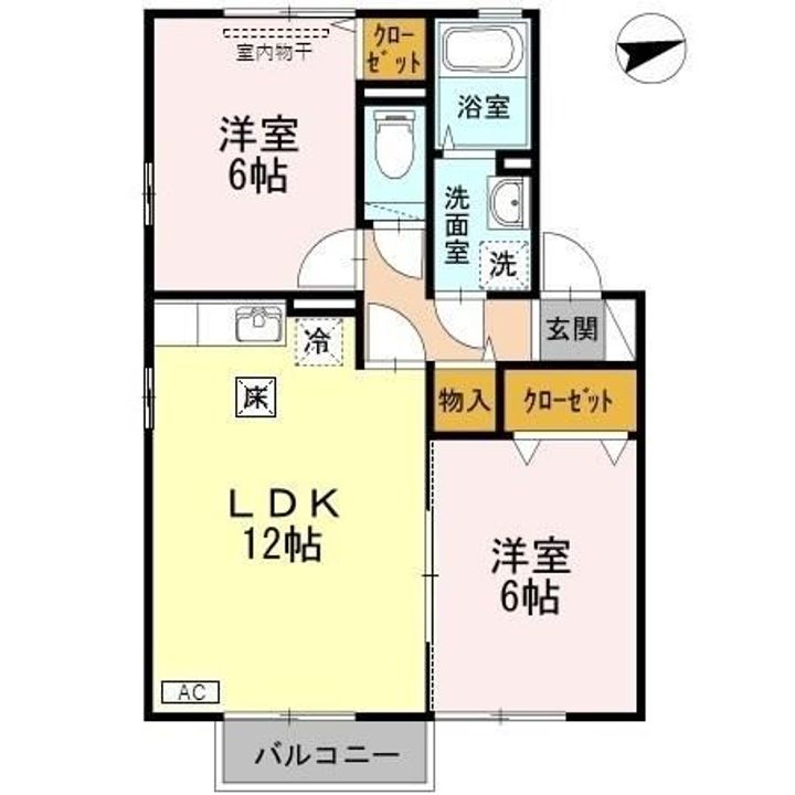 新潟県長岡市寺島町(アパート)の賃貸物件の間取り