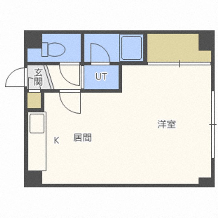 北海道札幌市中央区南四条西16(マンション)の賃貸物件の間取り