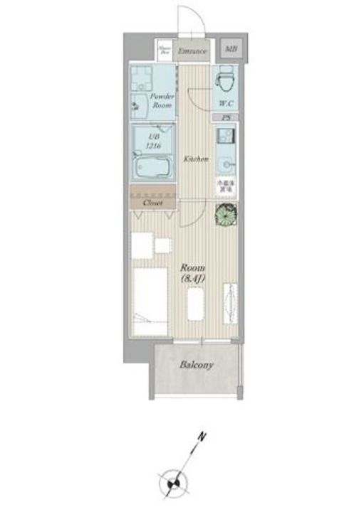 熊本県上益城郡御船町大字小坂(マンション)の賃貸物件の間取り
