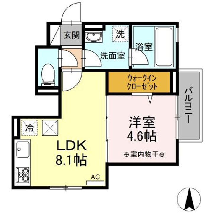 栃木県宇都宮市今泉2(アパート)の賃貸物件の間取り
