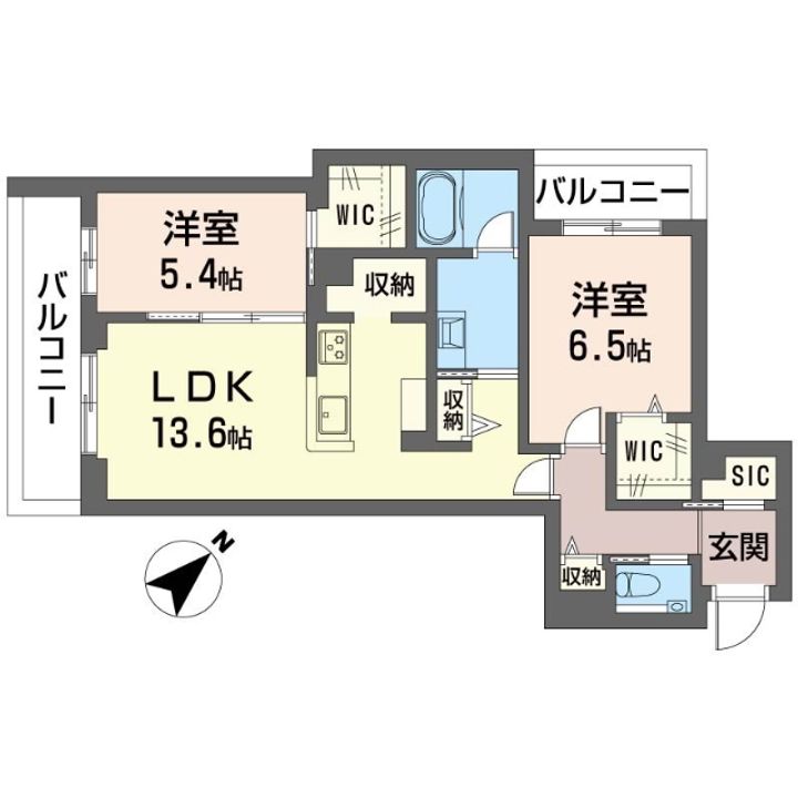 グランディール横濱台場の間取り
