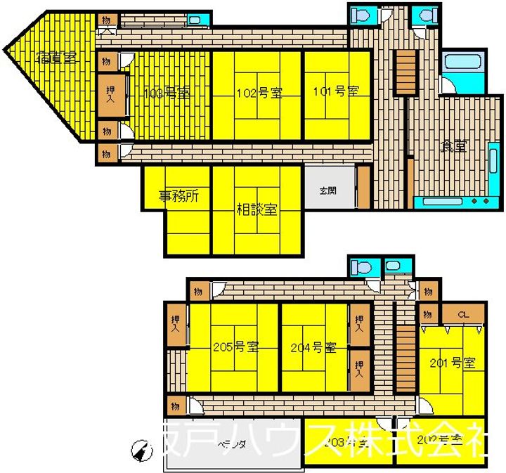 埼玉県坂戸市中富町(一戸建)の賃貸物件の間取り