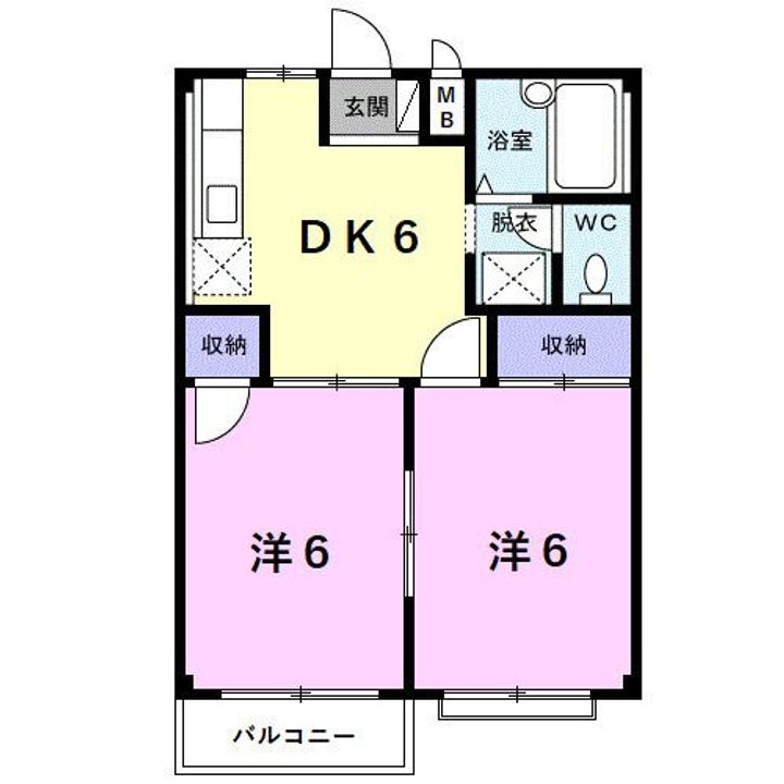 ハイツオリオンAの間取り