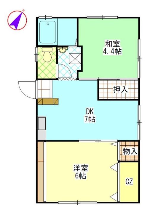 岡本アパートの間取り
