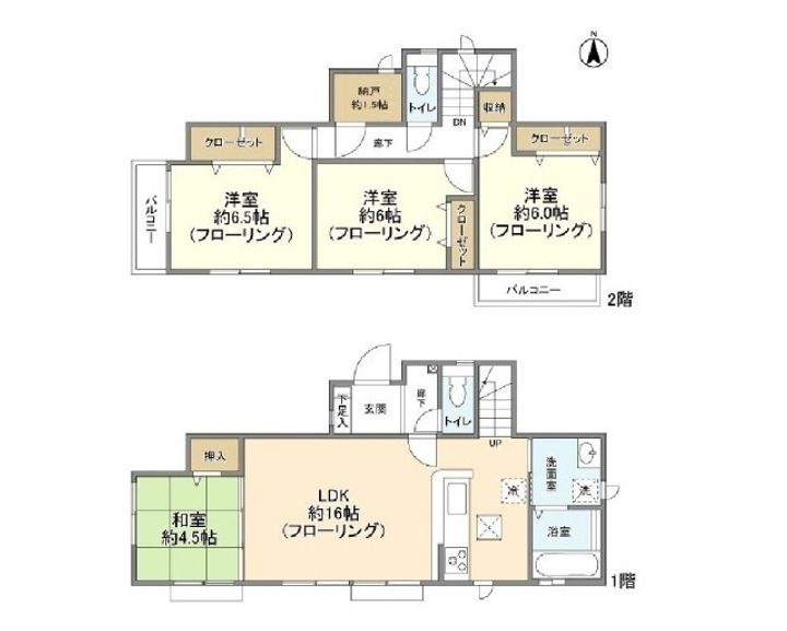 東京都府中市矢崎町2(一戸建)の賃貸物件の間取り