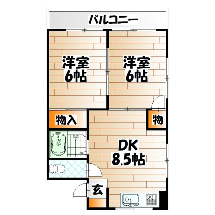 シャトレ別院IIIの間取り